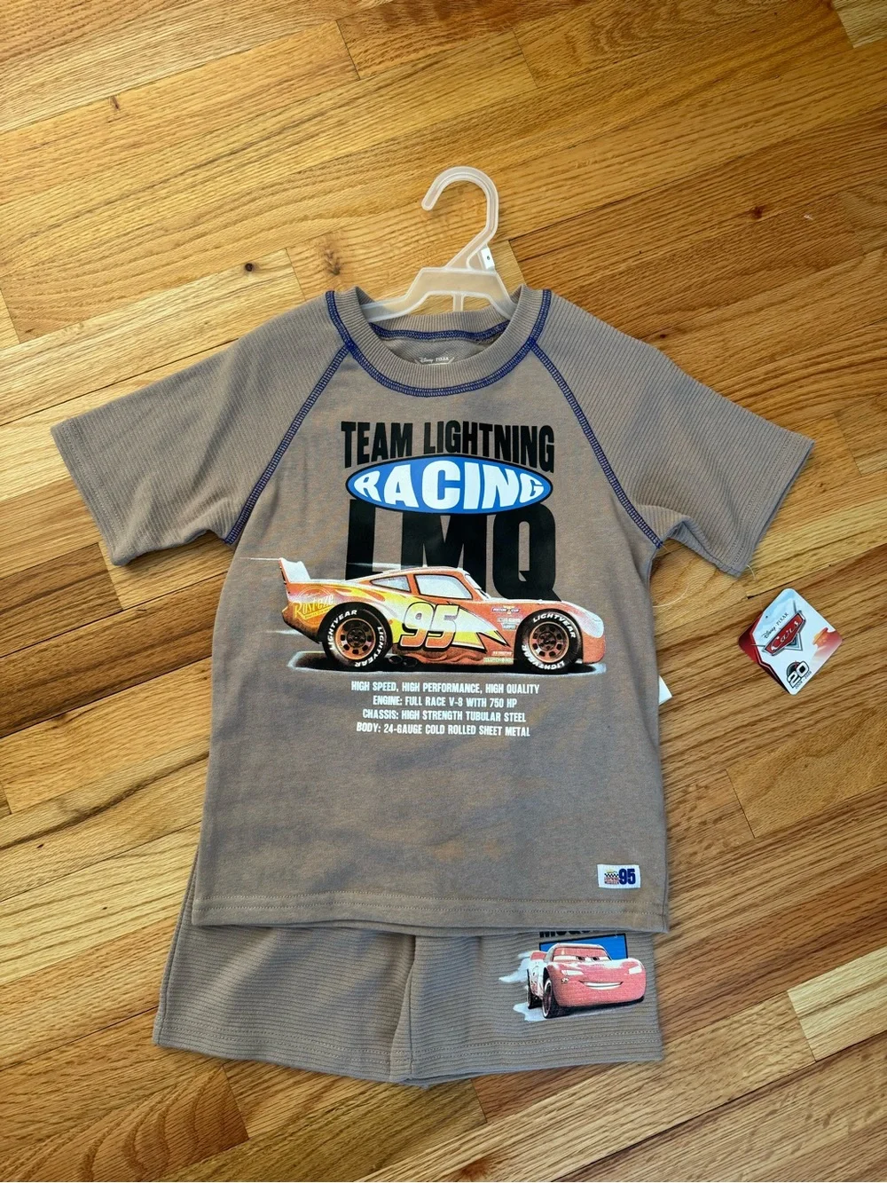 Disney Cars Brown & Orange Lightning McQueen Set